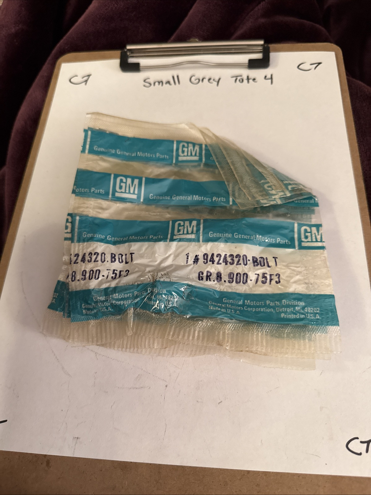 (1)Genuine GM .375 x 16 x 1 in Bolt 9424320