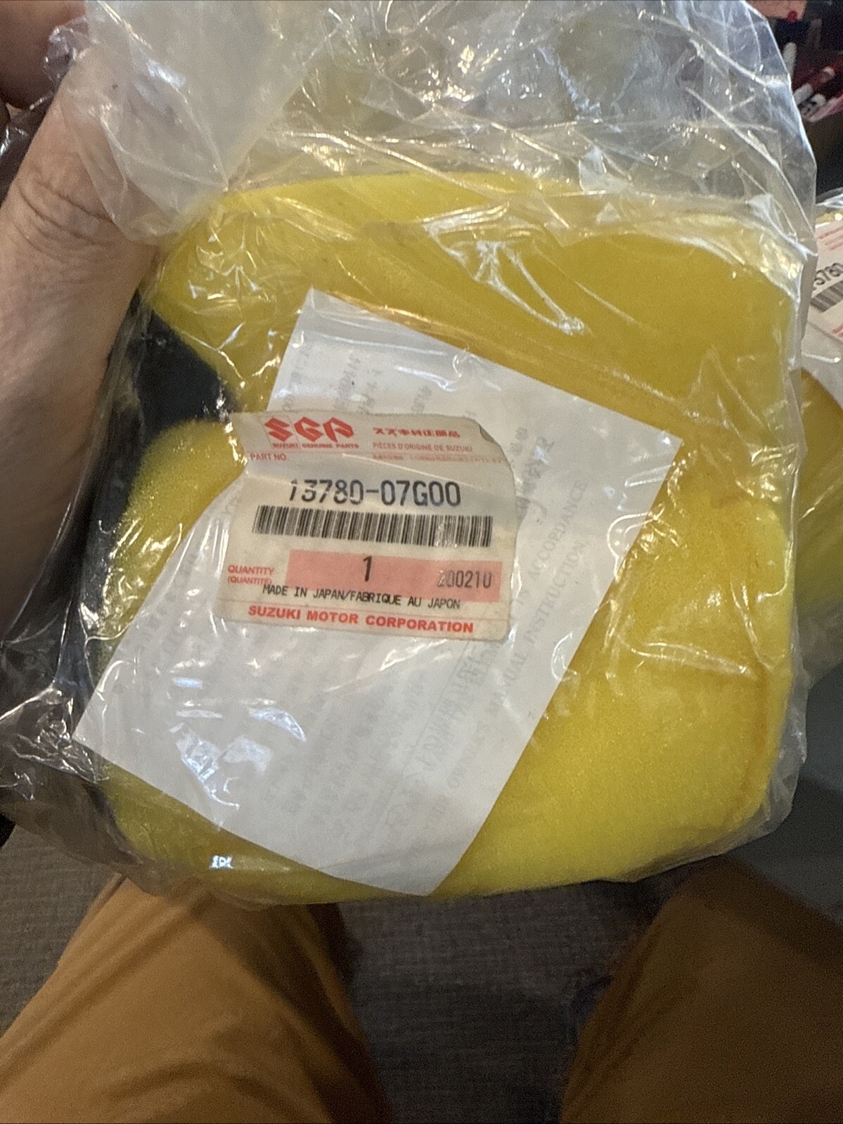 2008 - 2021 SUZUKI KING QUAD 400 LT-A LT-F OEM AIR FILTER ELEMENT 13780-07G00 - Image 4