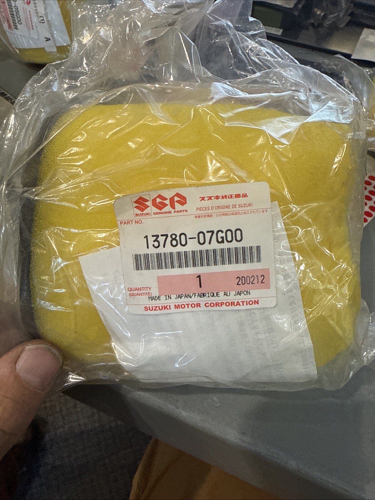 2008 - 2021 SUZUKI KING QUAD 400 LT-A LT-F OEM AIR FILTER ELEMENT 13780-07G00