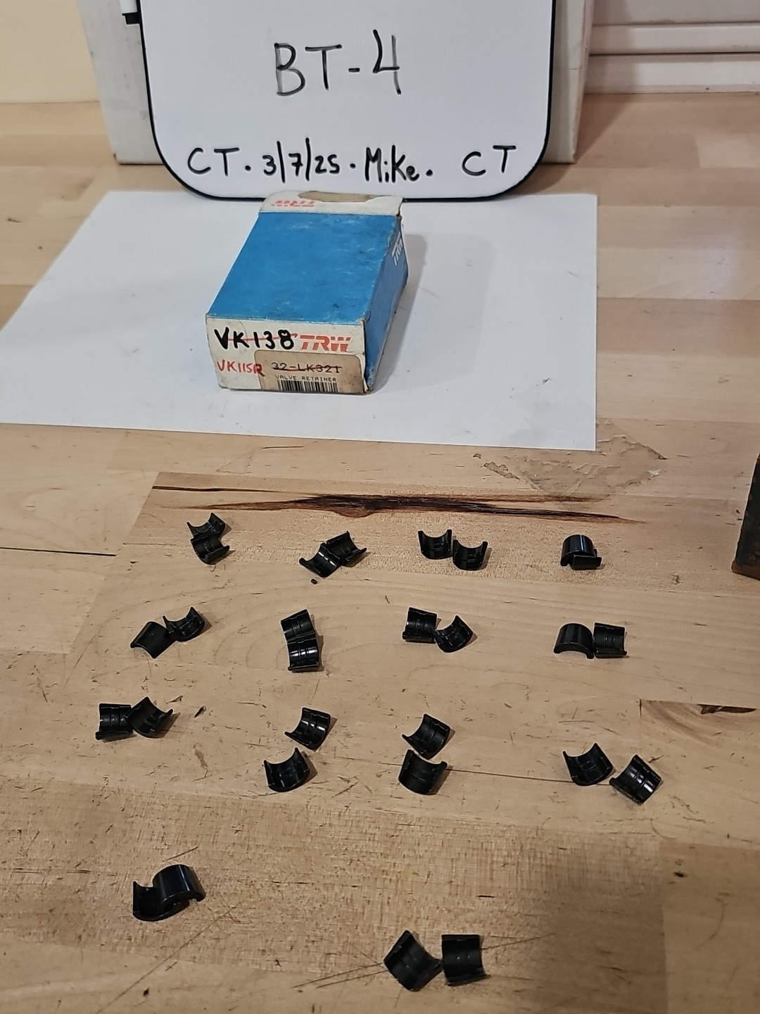 (28) VK115R Engine Valve Spring Retainer Keeper Pontiac Ford Chevrolet 1962-1965 - Image 3