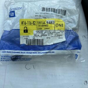 2x Genuine GM 19149482 Seat Belt Buckle Covers Grey