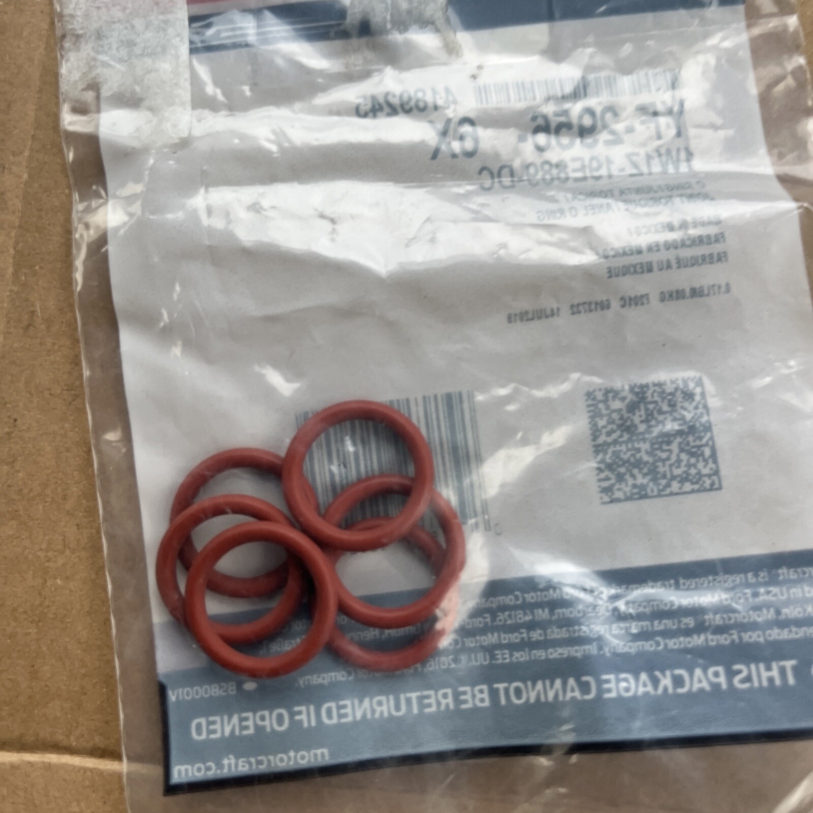 3-pack Genuine Motorcraft 2000-2006 Crown Vic A/C Tube O-Ring Seals YF-2956 - Image 3