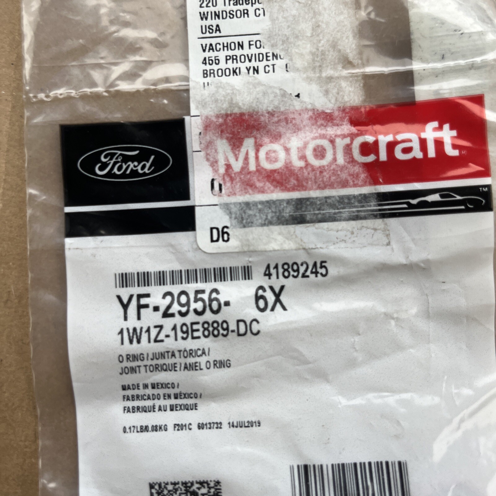 3-pack Genuine Motorcraft 2000-2006 Crown Vic A/C Tube O-Ring Seals YF-2956