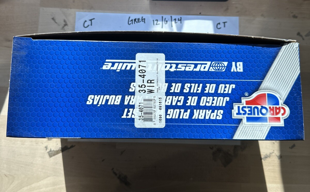 35-4071 Spark Plug Wire Set CarQuest For 87-92 Toyota 7549