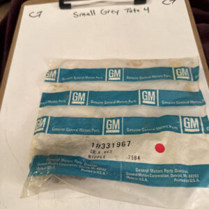 59-80 Corvette HEATER HOSE FITTING - ON INTAKE-1/2" THREAD 5/8" HOSE GM NOS OEM