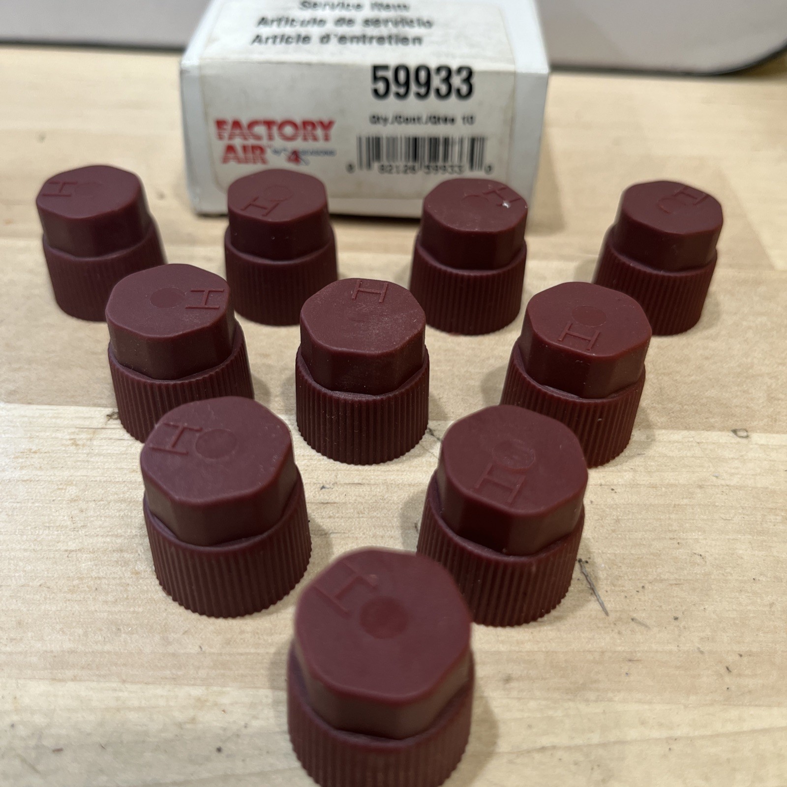 59933 Cooling Depot A/C Charge Port Service Caps Quantity Of 10 Service Caps - Image 3