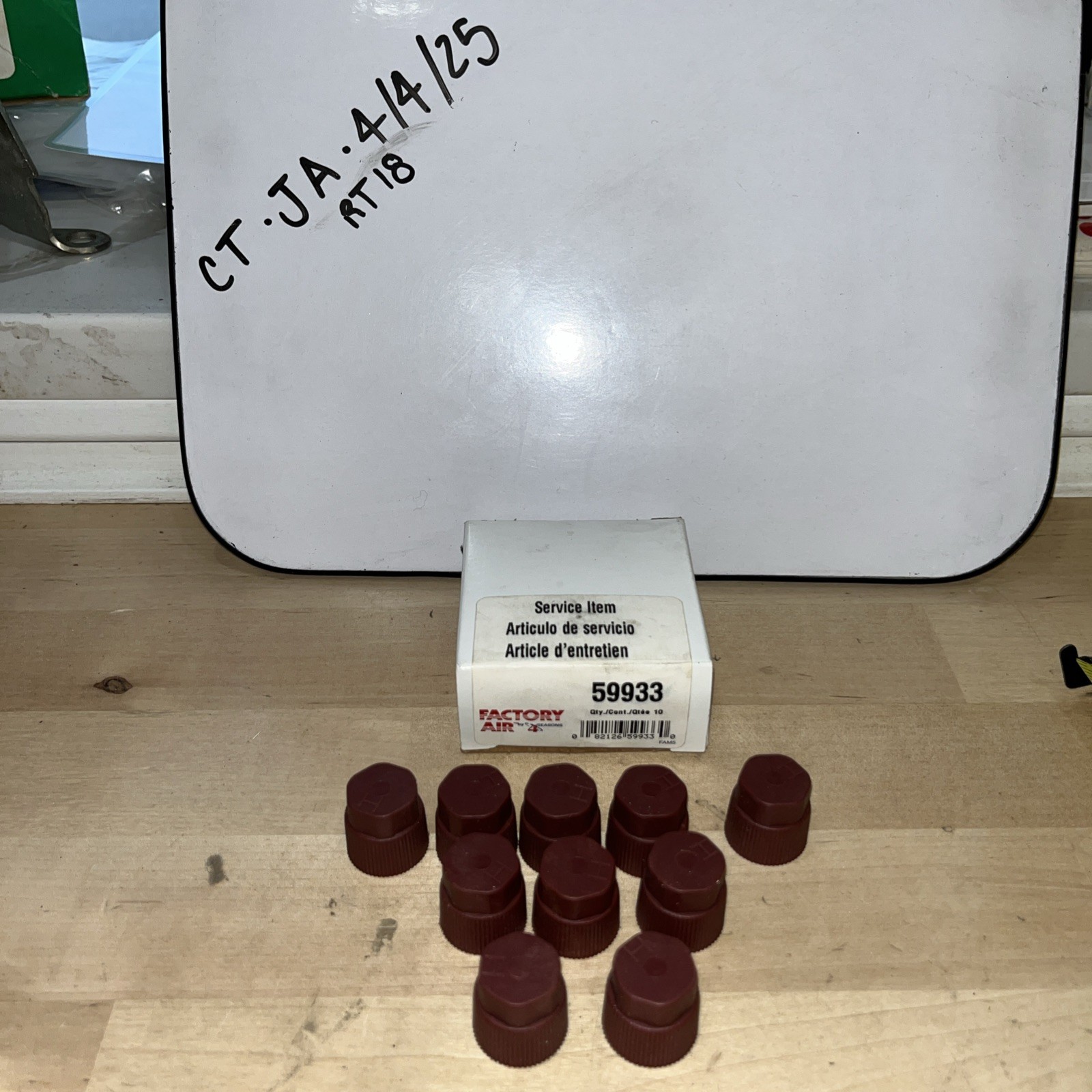 59933 Cooling Depot A/C Charge Port Service Caps Quantity Of 10 Service Caps