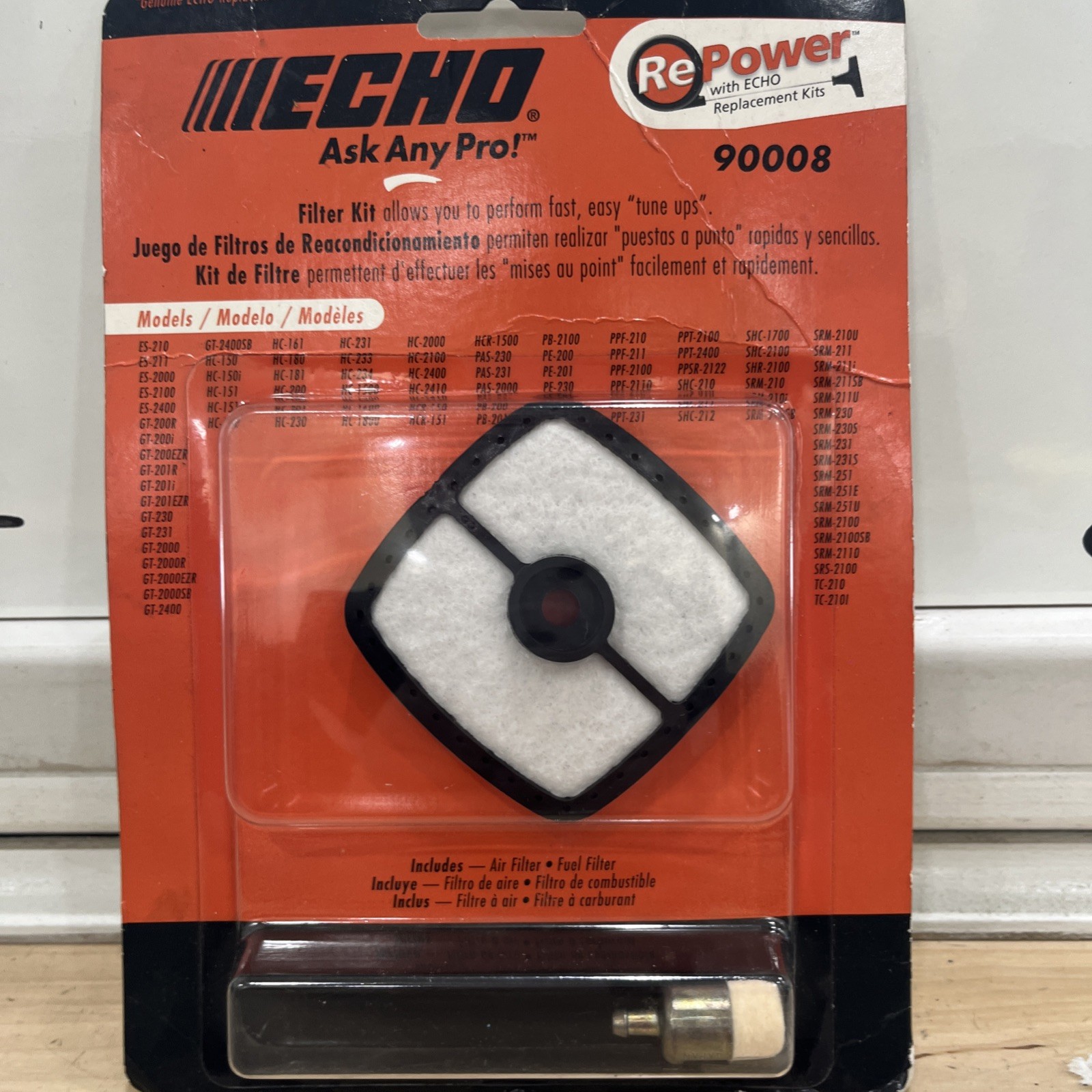 90008 Echo Filter Kit Trimmer Blower GT 200R SRM 2100 PP 1200 ES 210 211 (90152) - Image 3