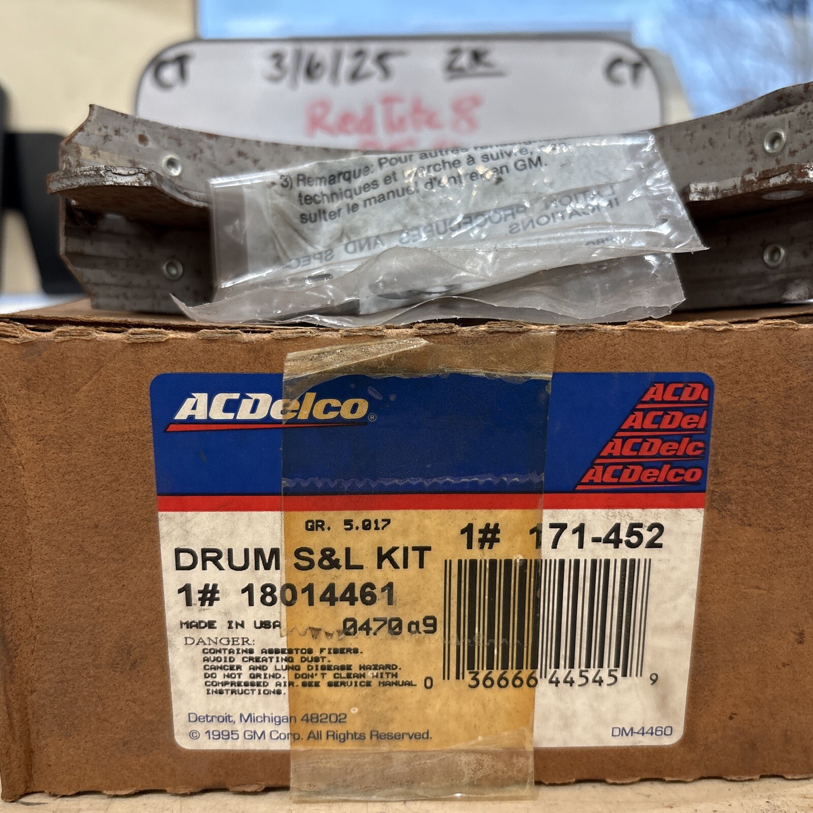 ACDelco Drum S&L Kit 171-452 / 18014461 - Image 4