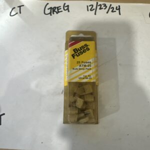 ATM-25 Buss Fuses Mini Fuses Blade 25A 32V Quantity 5 Fuses