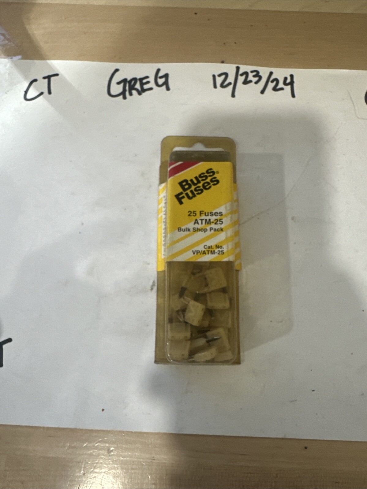 ATM-25 Buss Fuses Mini Fuses Blade 25A 32V Quantity 5 Fuses