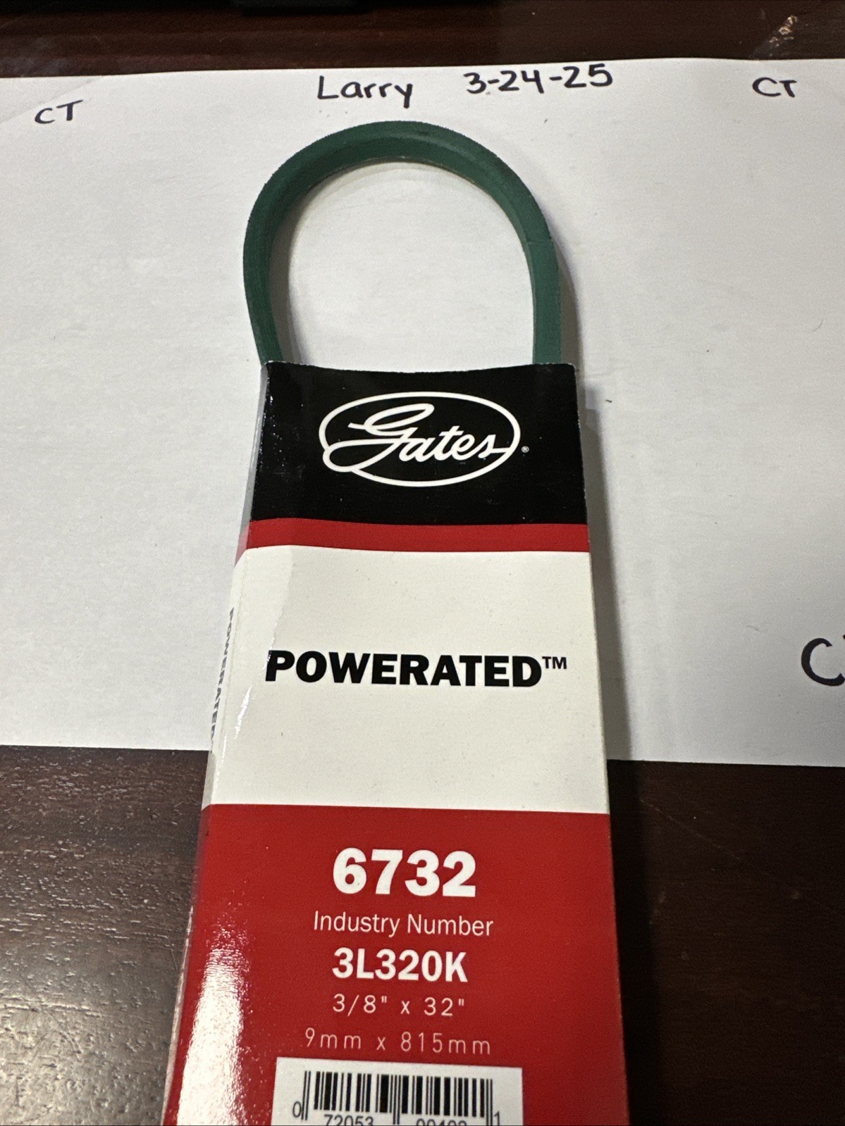 Accessory Drive Belt-FHP Medium Horse-Power V-Belt Gates 6732