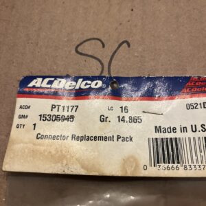 Acdelco PT1177 Body Harness Connector - GM 15305945