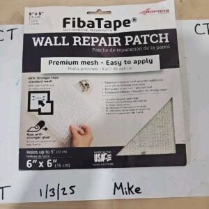 Adfors Fibatape 6” x 6” Self-Adhesive Aluminum Mesh Wall Repair Patch