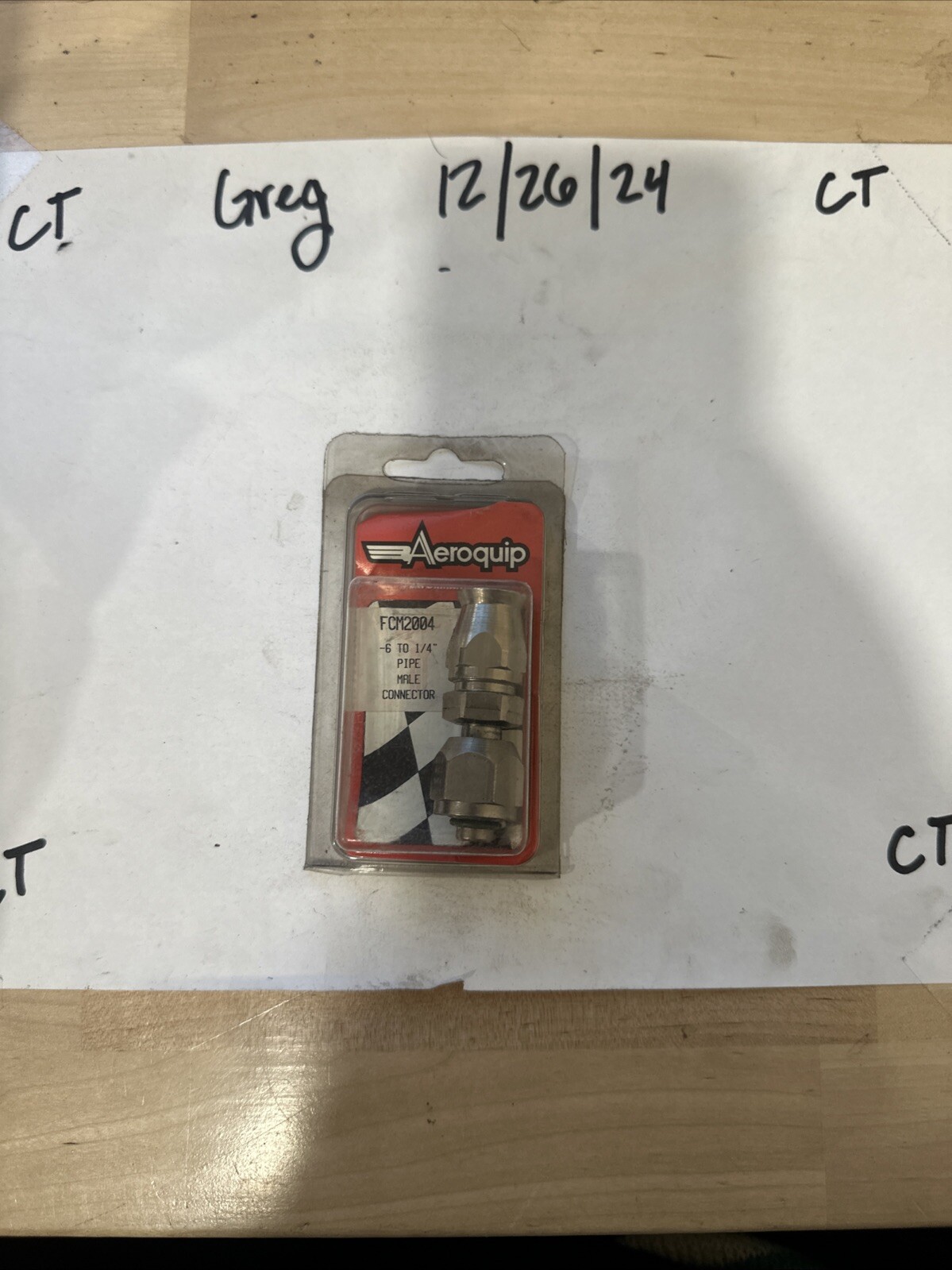 Aeroquip FCM2004 Male AN To Pipe Adapter