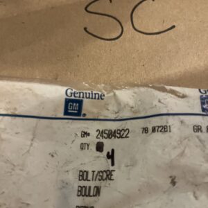 Alternator Bracket Mount Bolt Part Number - 24504922 For GM NOS