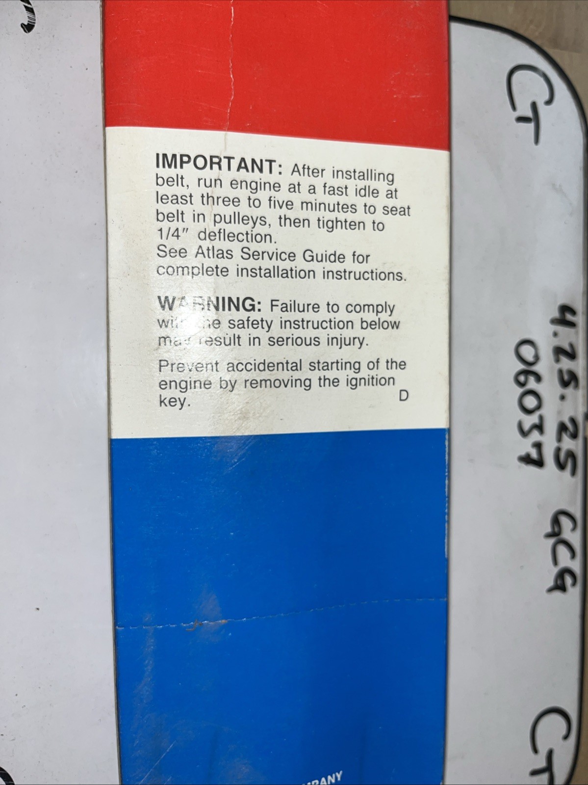 Atlas Power Drive Belt 6k0990 (6pk2515) - Image 4