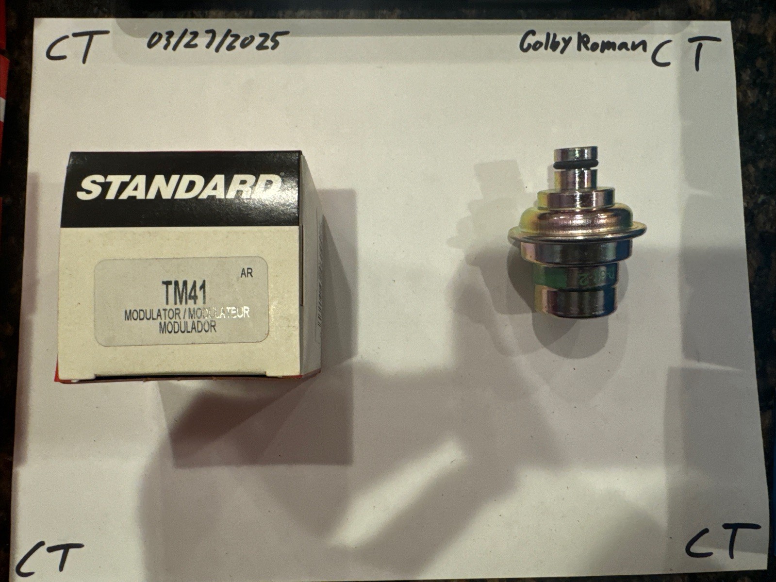 Automatic Transmission Modulator Valve Standard TM-41