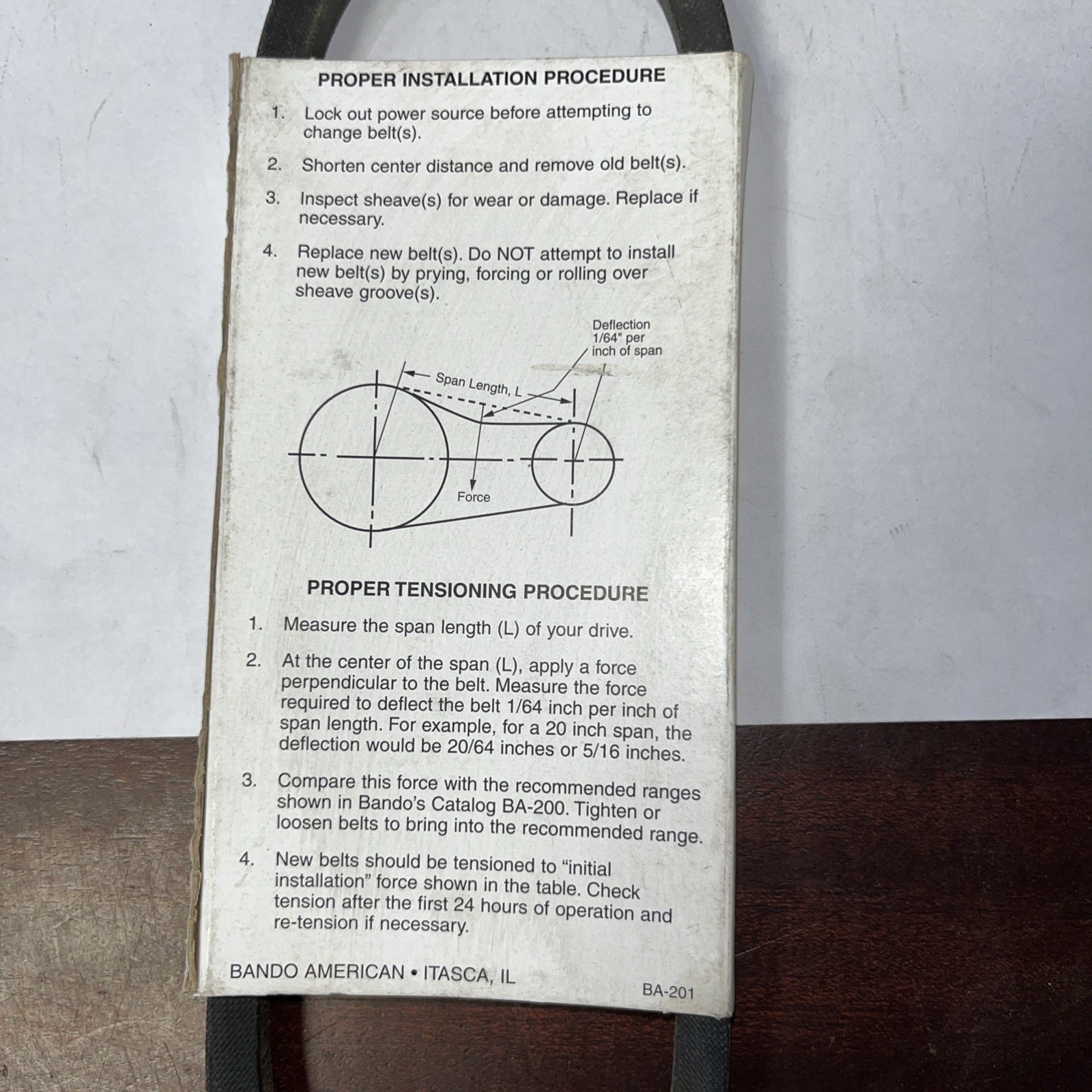 Bando Premium V-Belt A22 - Image 4