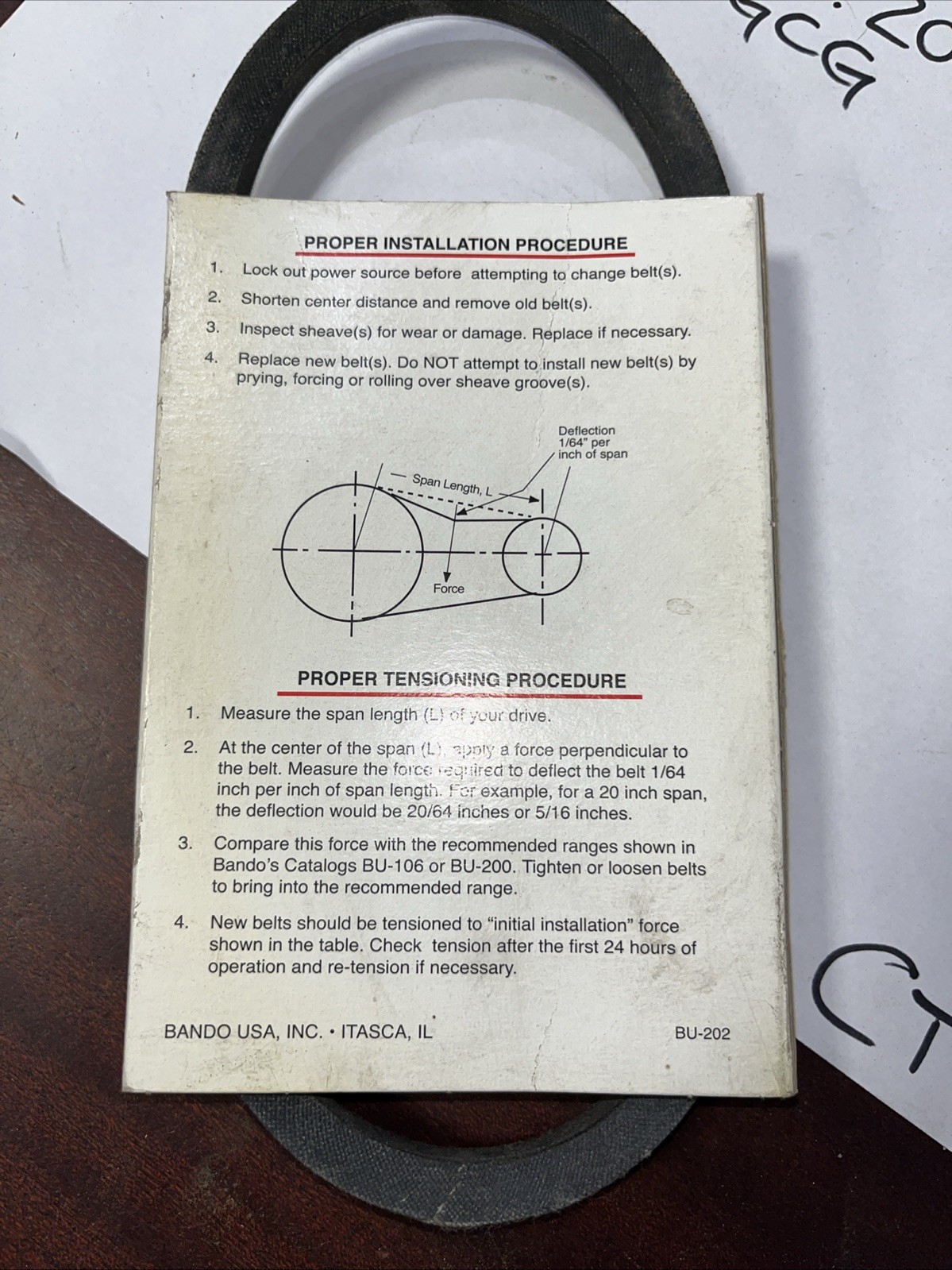 Bando V Belt 4L220 - Image 4