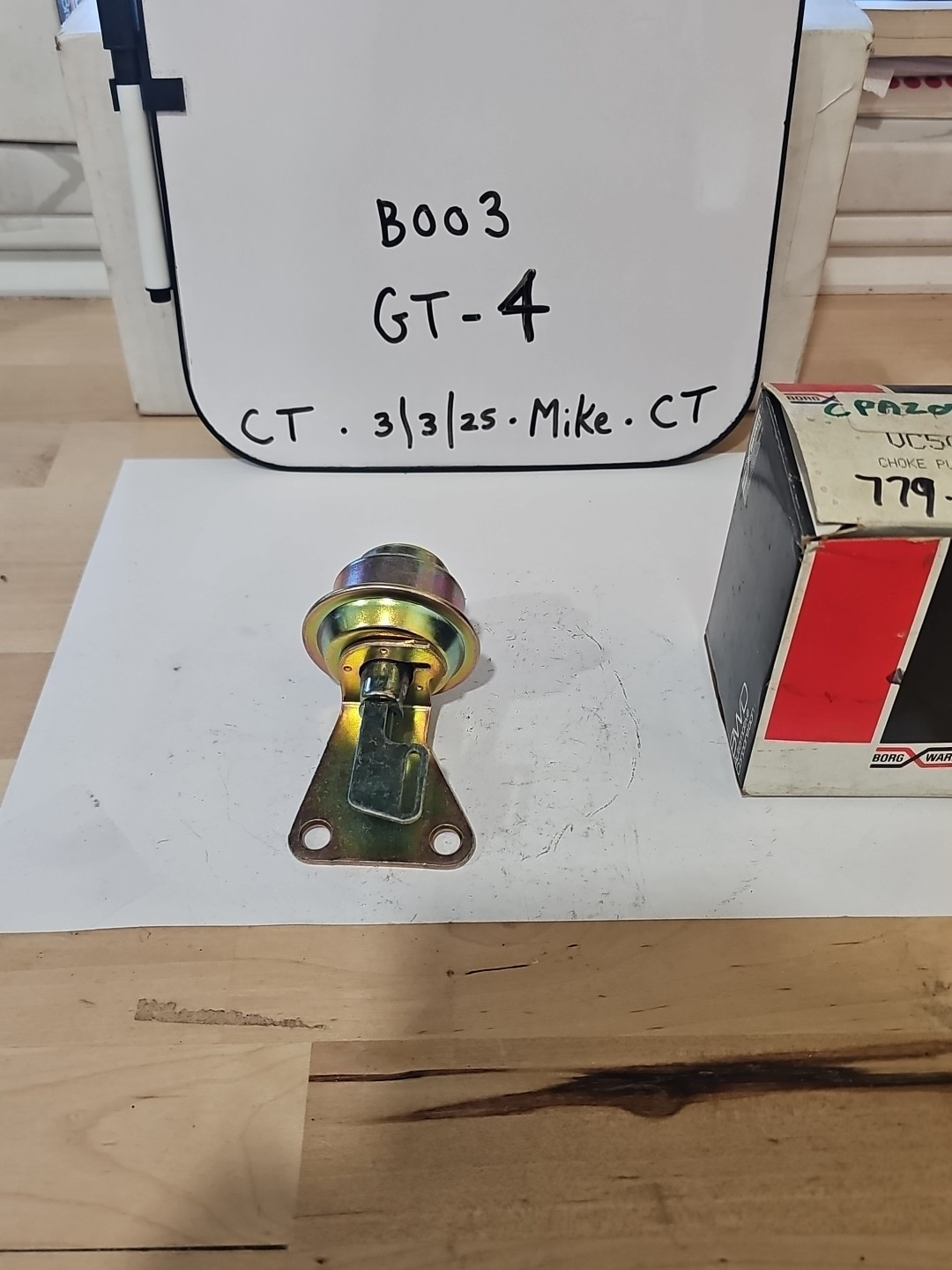 Borg Warner VC-508 Choke Pull Off Chevrolet GMC Carburetor (CPA209, 779-185) - Image 3