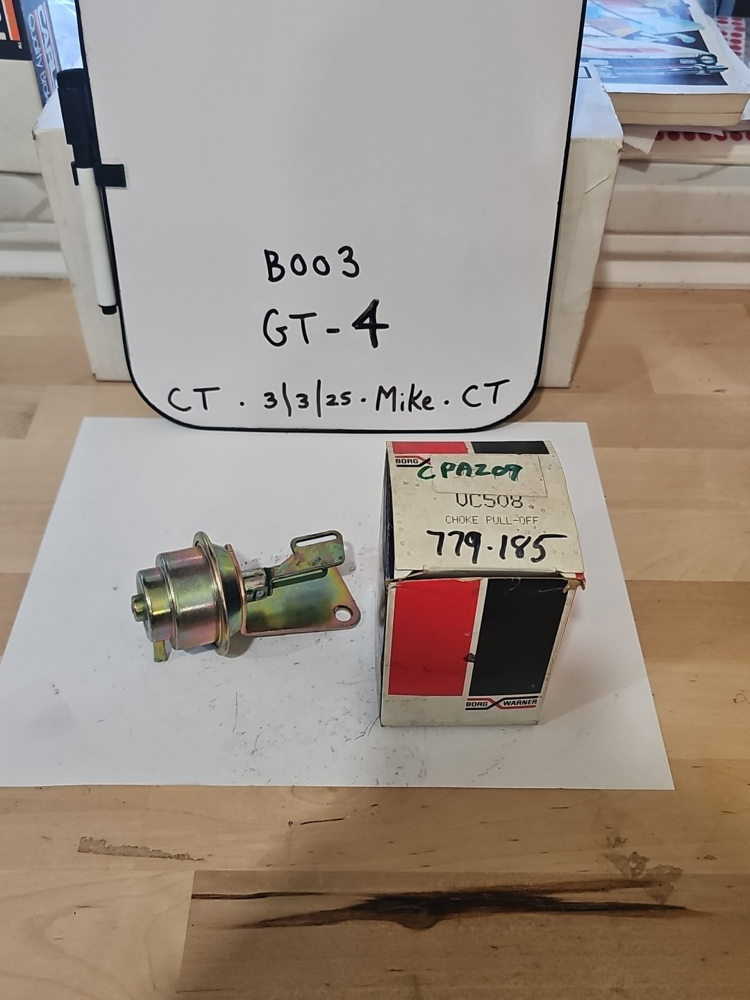 Borg Warner VC-508 Choke Pull Off Chevrolet GMC Carburetor (CPA209, 779-185)