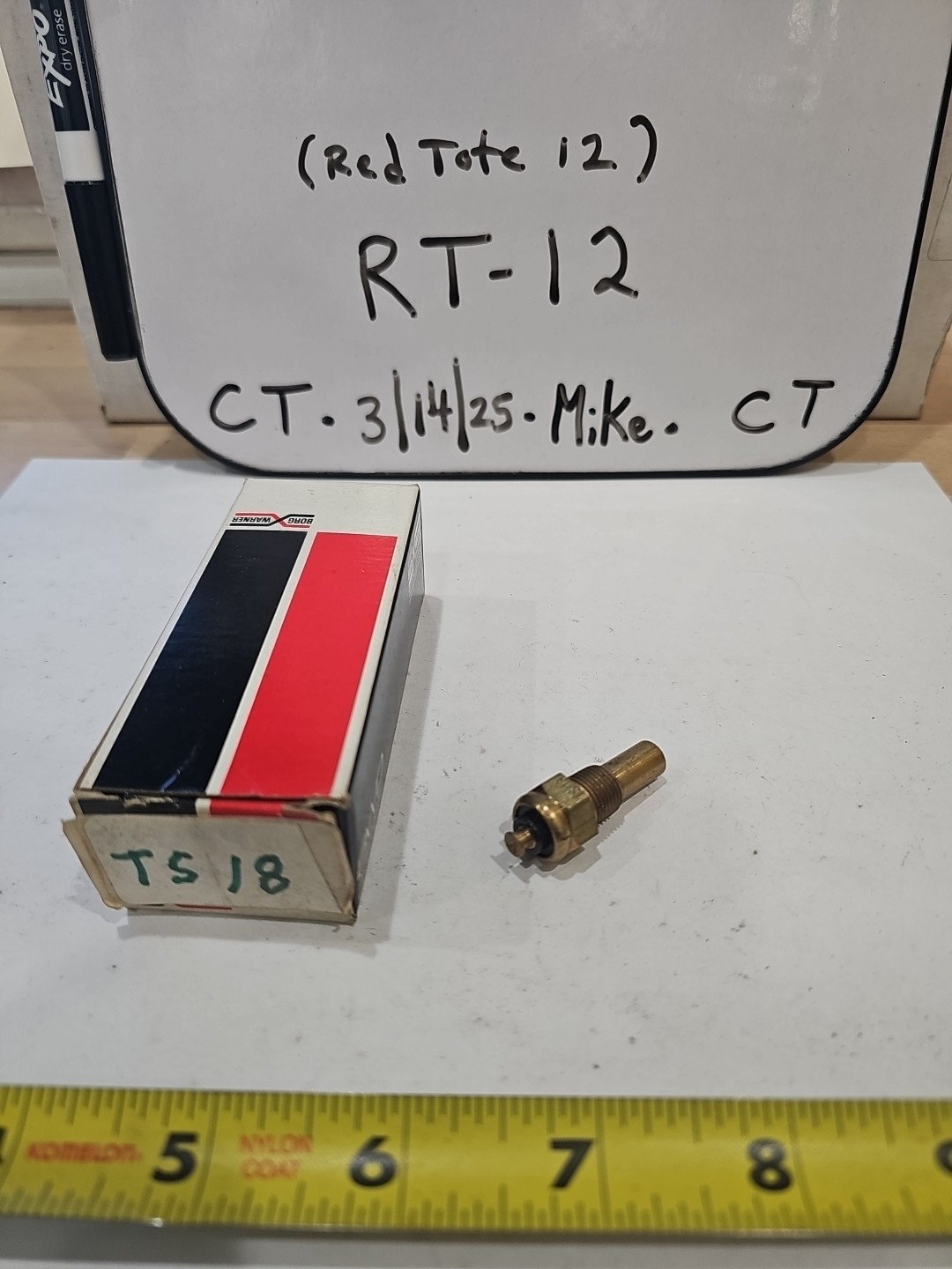 BorgWarner WT682 Engine Coolant Temperature Sender Standard TS-18