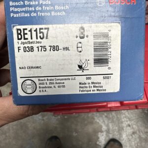 Bosch Rear Disc Brake Pad Set BE1157