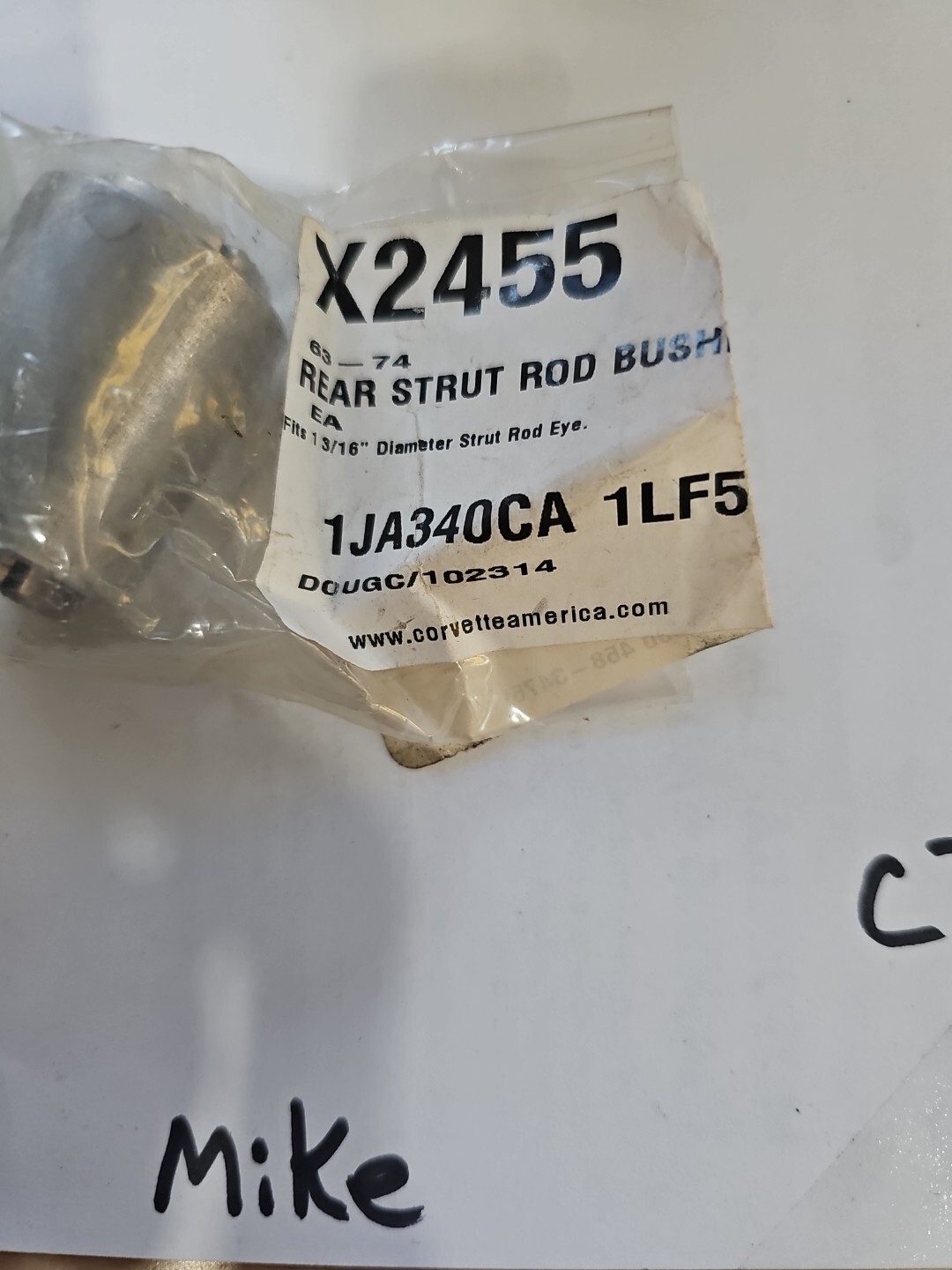 C2 C3 Corvette Rear Strut Rod Bushing 1-3/16" 1963-74 NEW X2455 Box Of 4 - Image 3