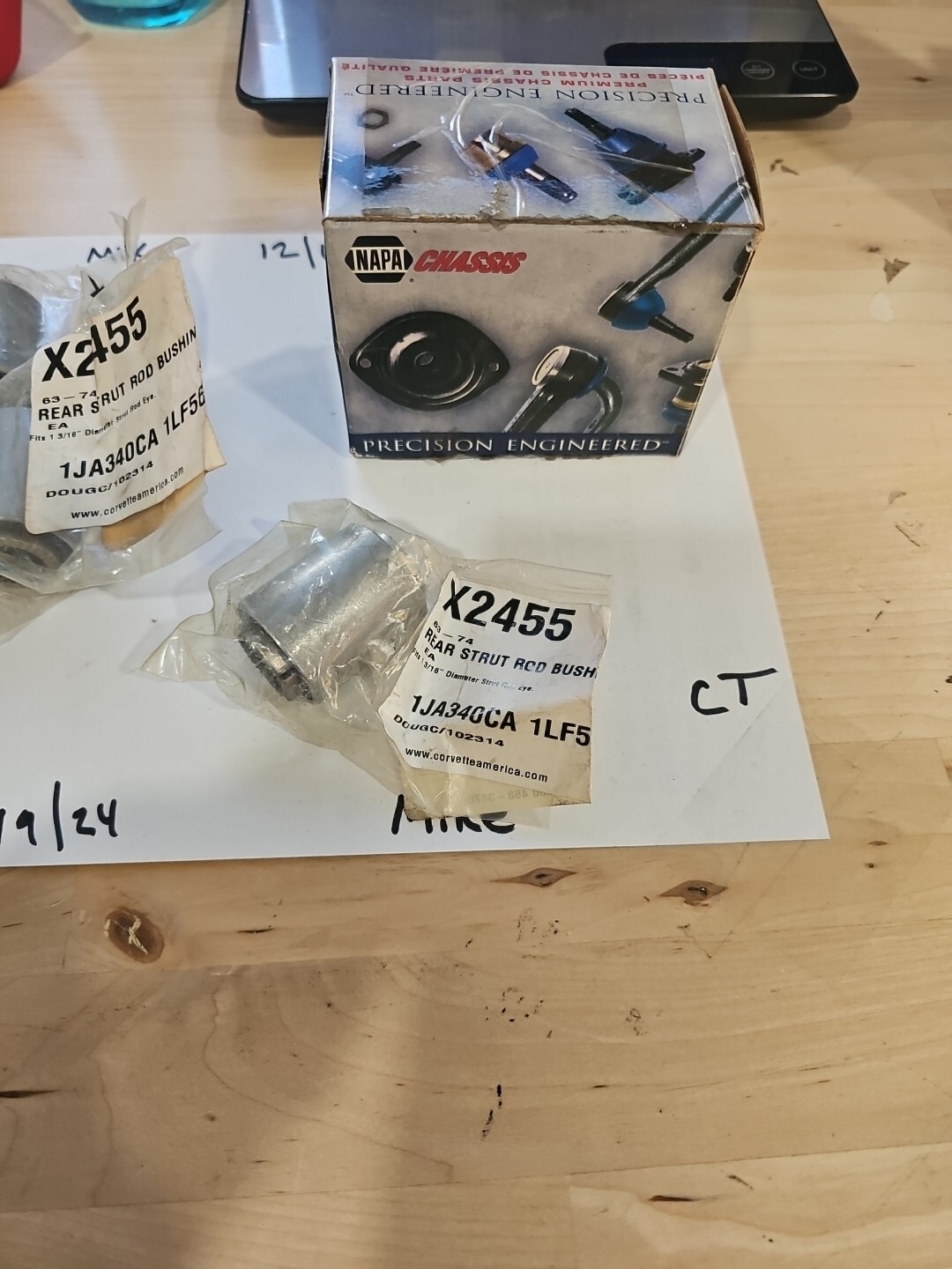 C2 C3 Corvette Rear Strut Rod Bushing 1-3/16" 1963-74 NEW X2455 Box Of 4 - Image 4