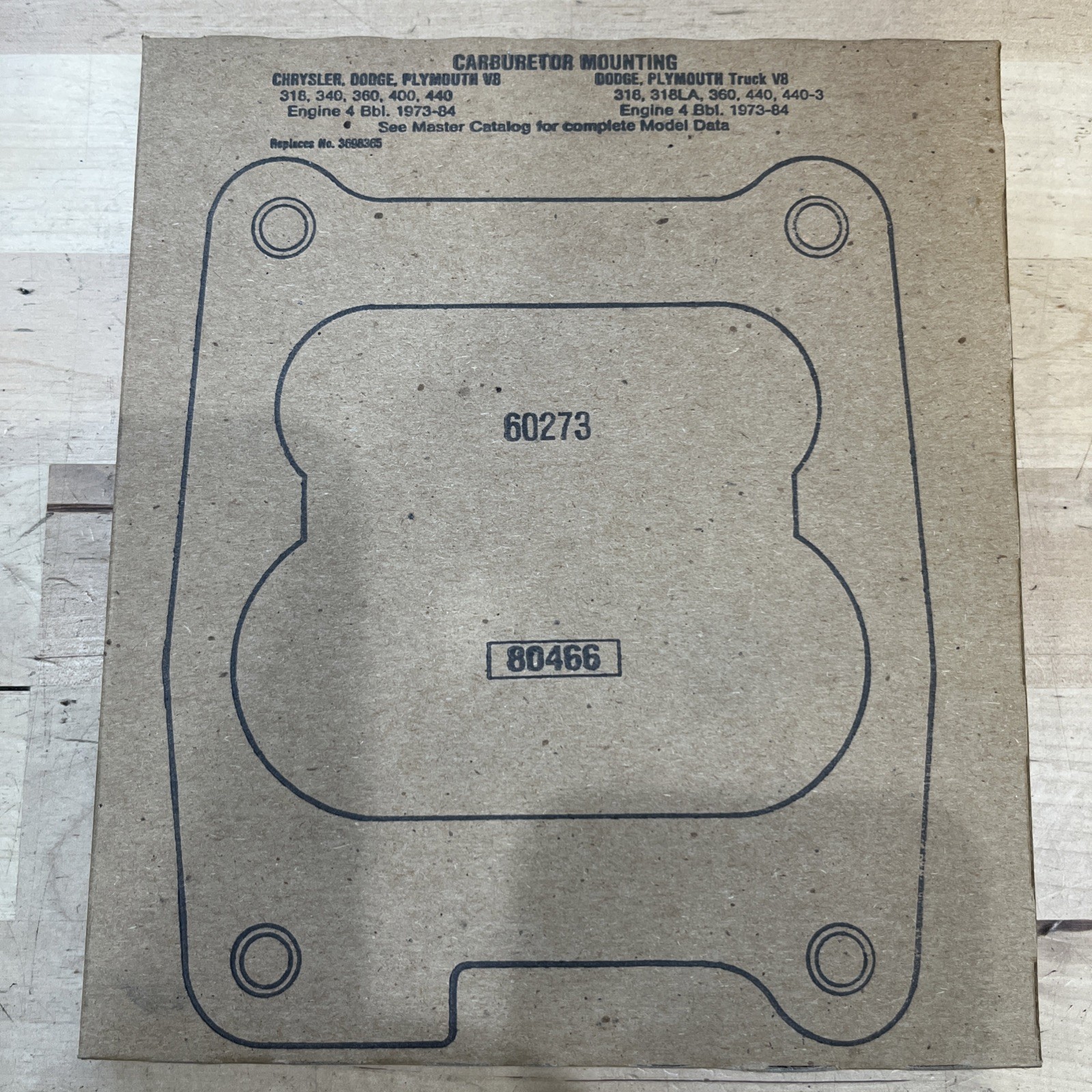Carburetor Mounting Gasket Fel-Pro 60273 Chrysler, Dodge, Plymouth - Image 3