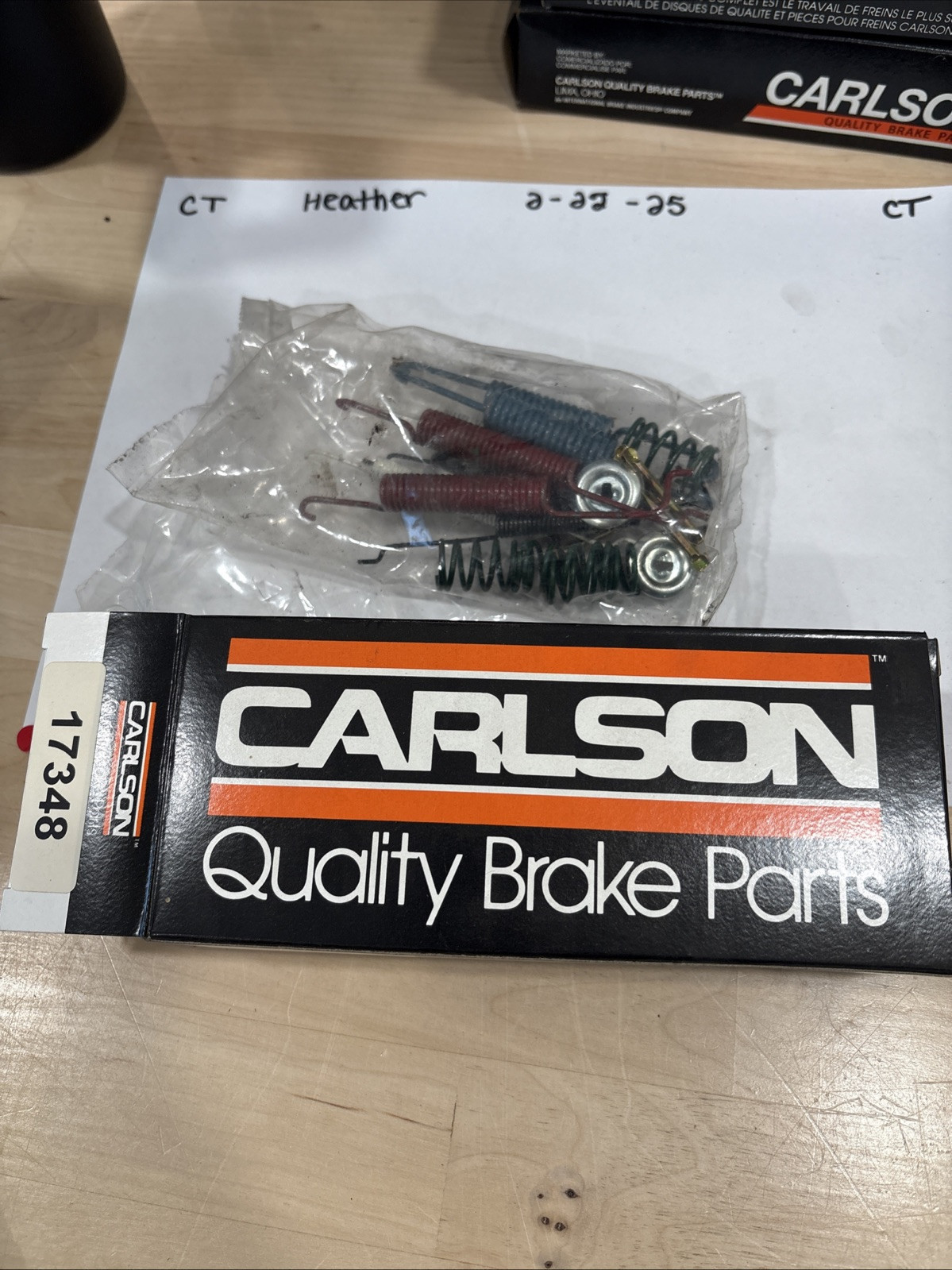 Carlson Brake Hardware Kit 17348