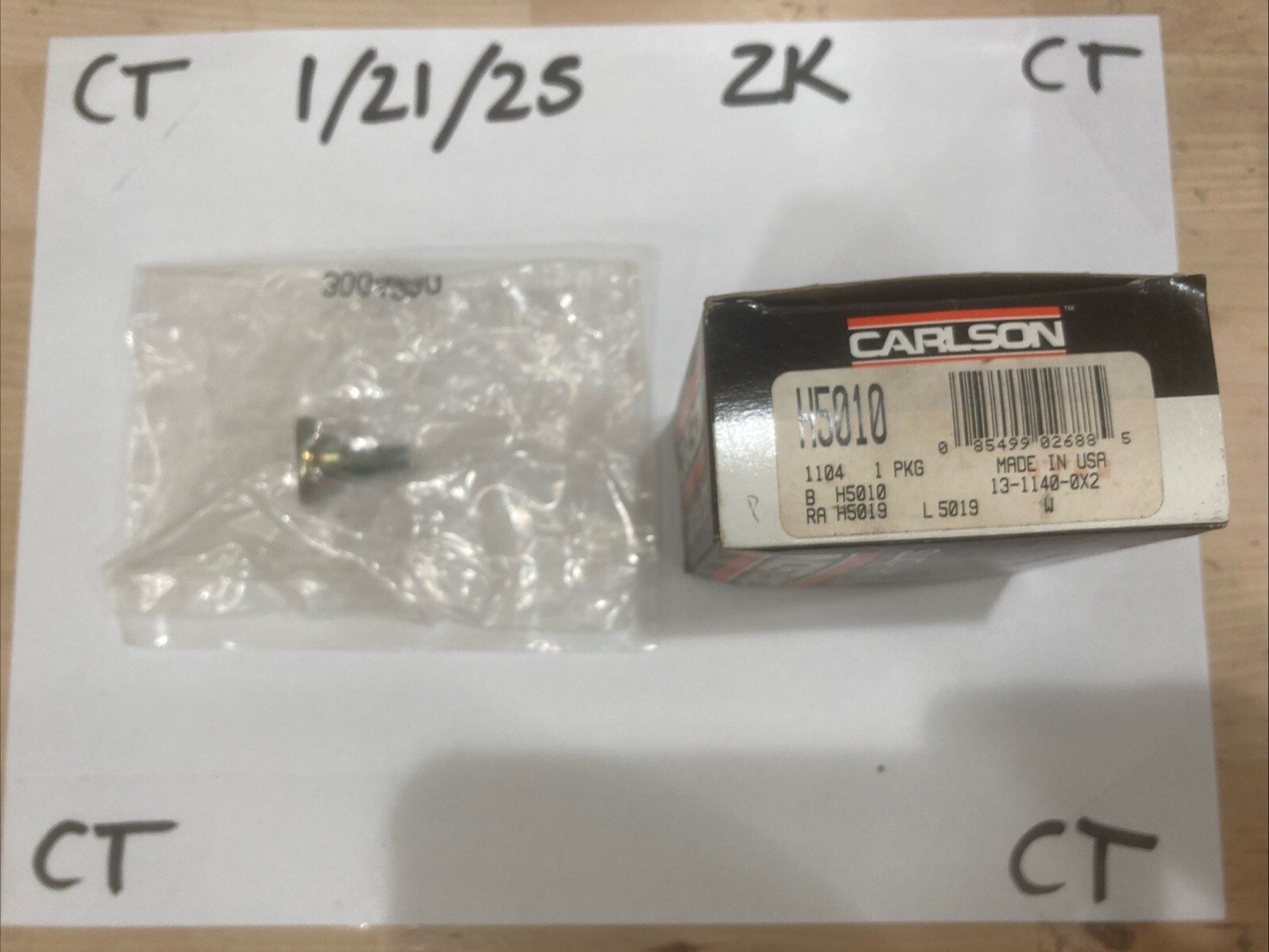 Carlson Quality Brake Parts H5010 Disc Housing Bolt - Image 4