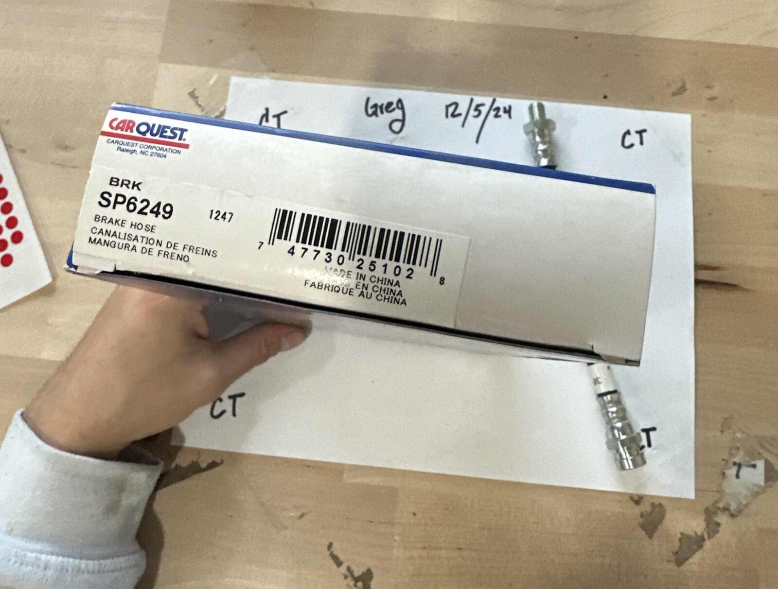 Carquest Wearever SP6249 Brake Hydraulic Hose (100% Leak Test) For 89-93 Sonata