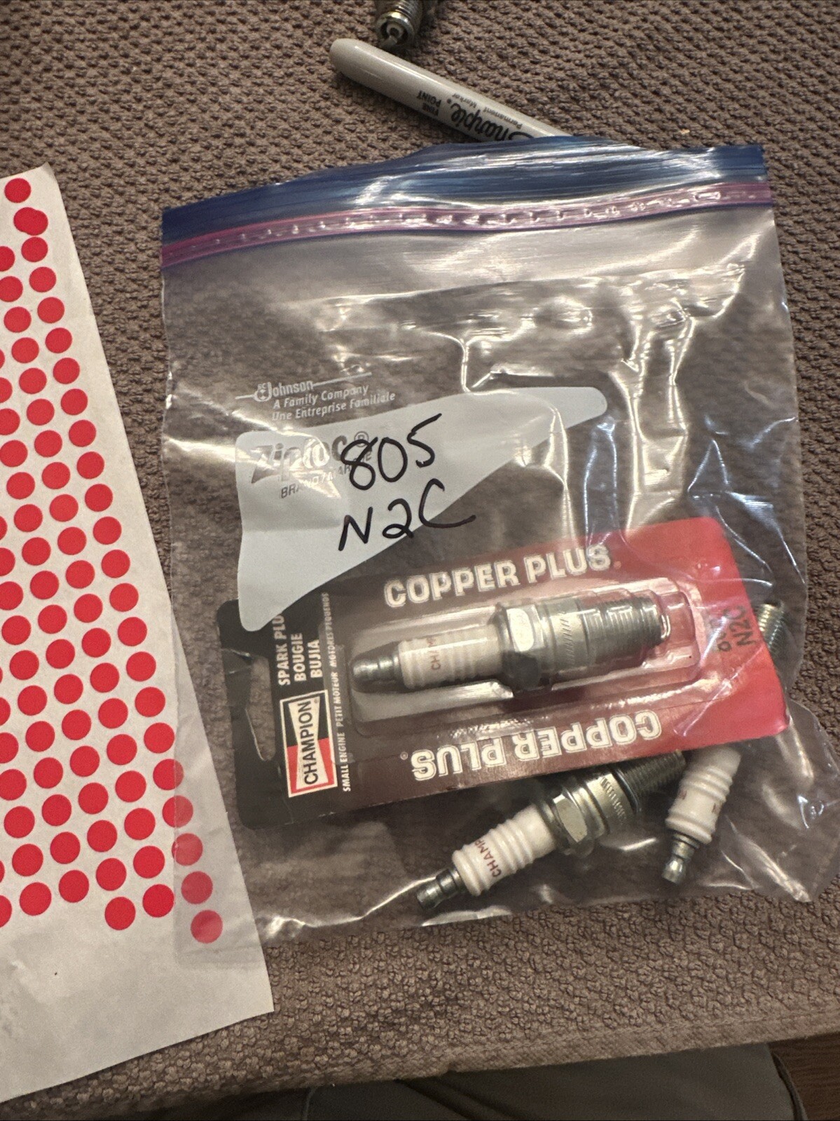 Champion Spark Plug N2C Spark Plug NEW NOS 905 - Image 3