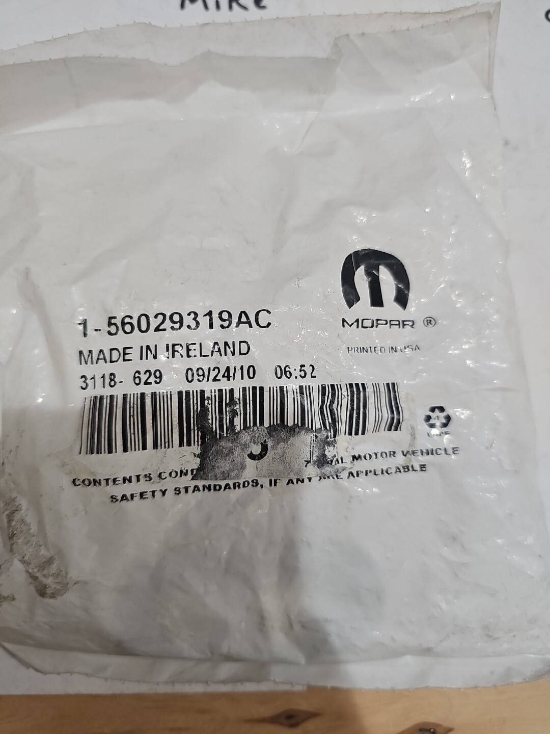 Complete Genuine OEM Mopar TPMS Tire Pressure Sensor & Service Kit 56029319AC