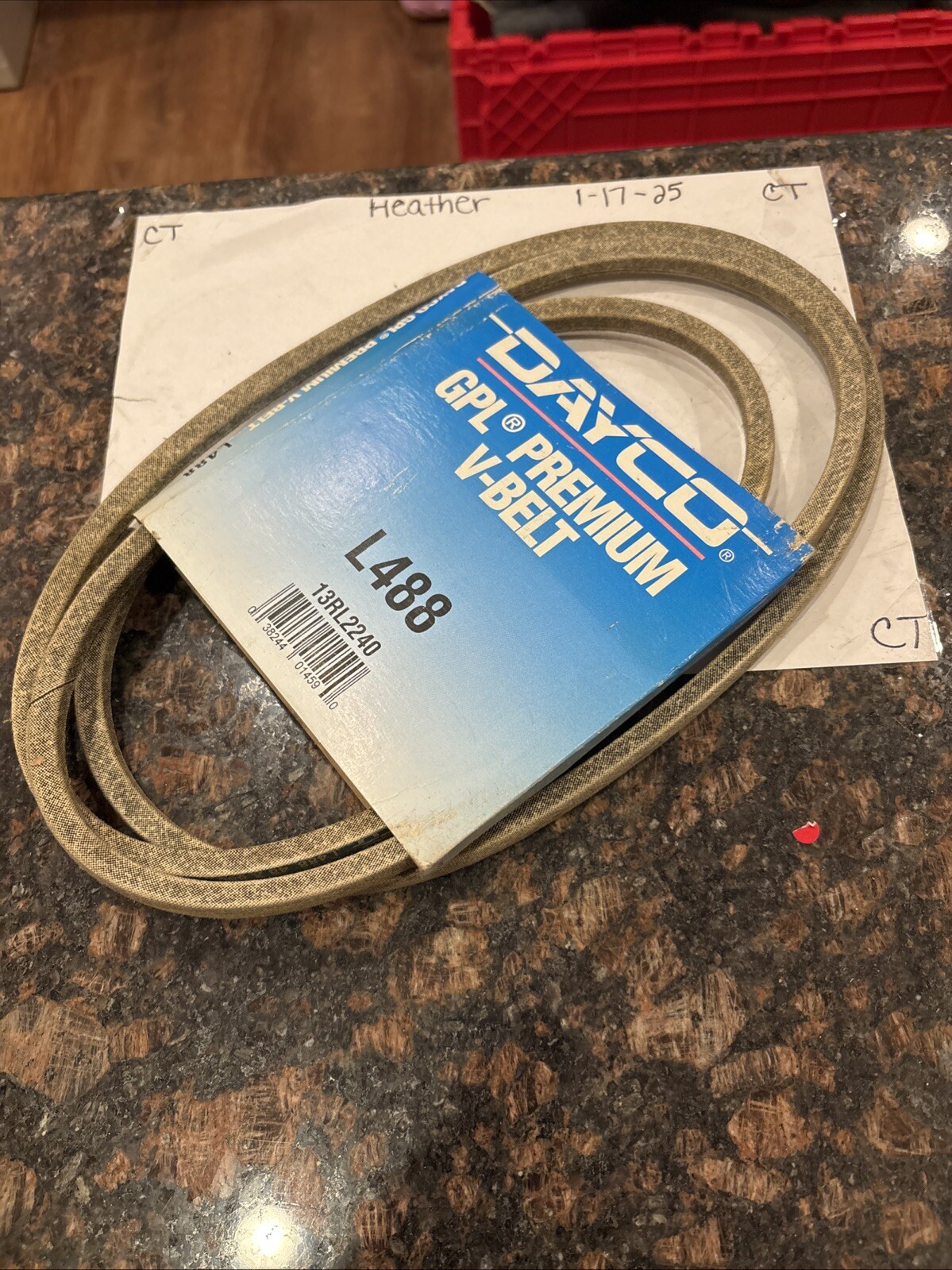 Dayco L488 Accessory Drive Belt GPL PREMIUM 13RL2240