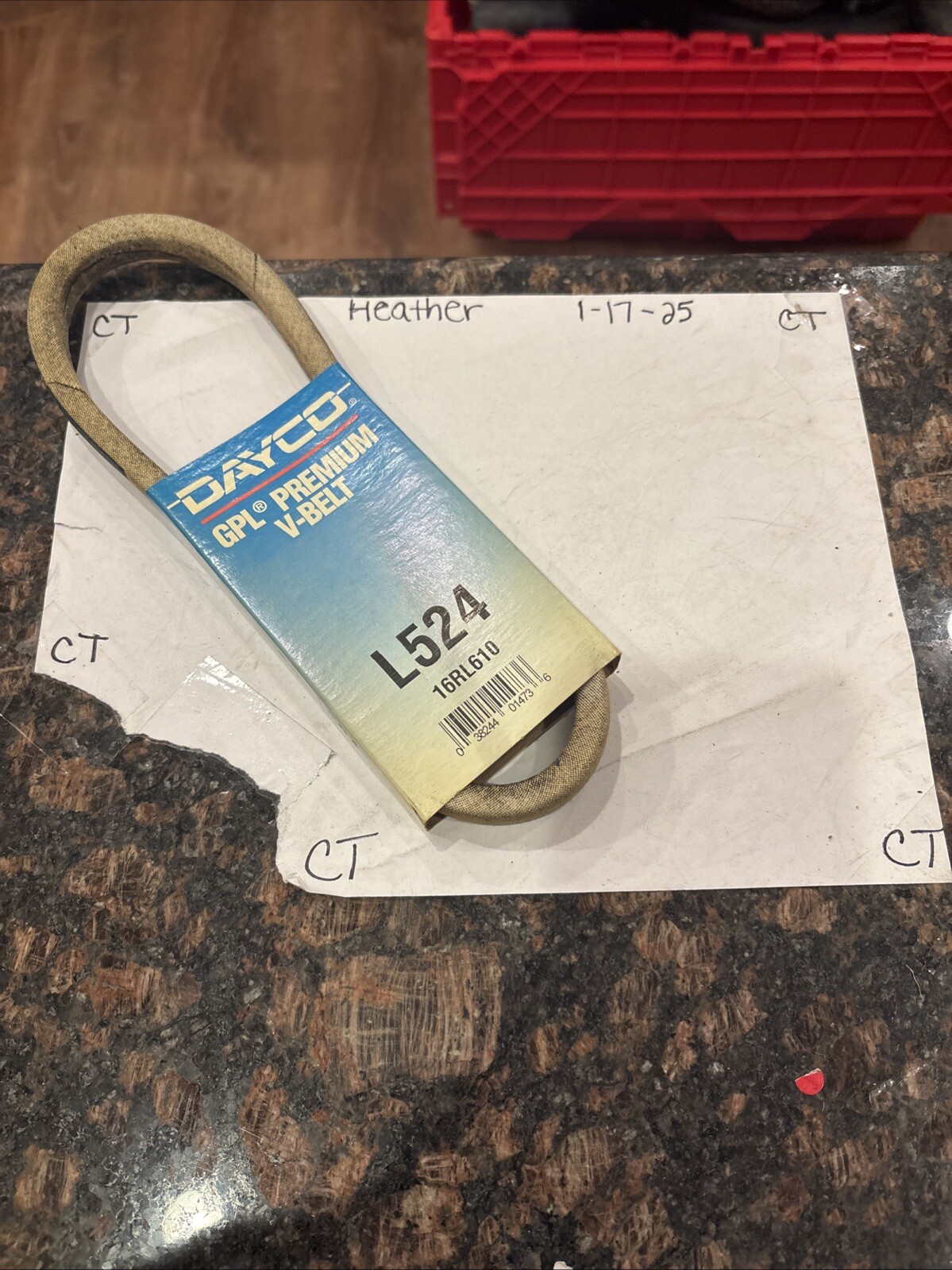 Dayco L524 Accessory Drive Belt 16RL610