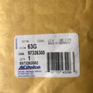 Diesel Glow Plug ACDelco 63G / GM 97326305