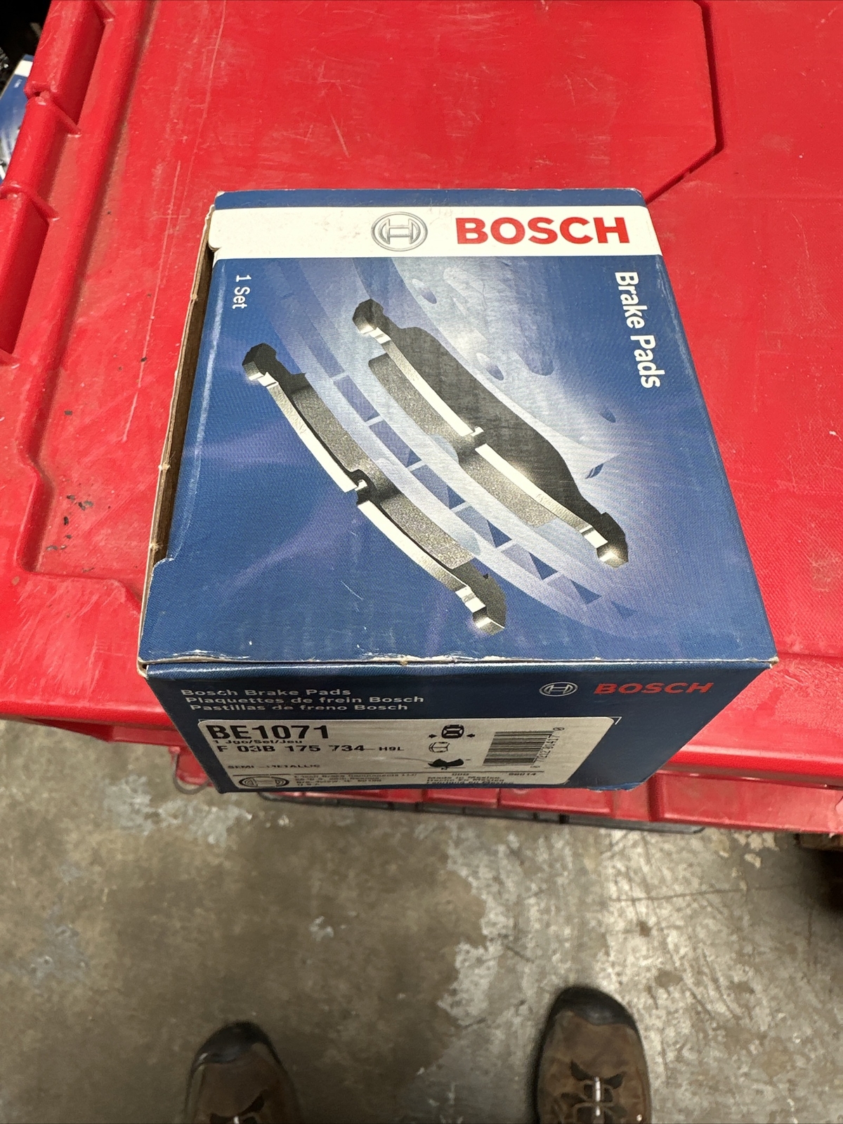 Disc Brake Pad Set-Blue Brake Pads Bosch BE1071 - Image 3