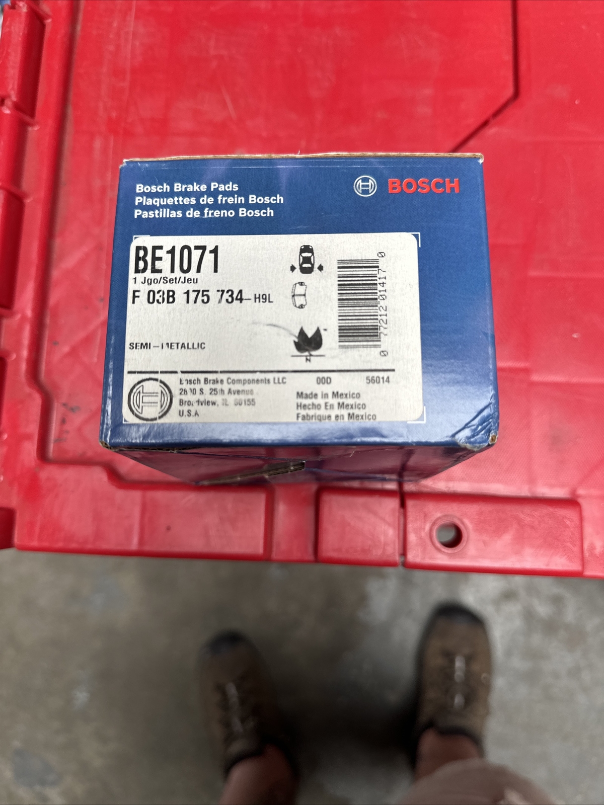 Disc Brake Pad Set-Blue Brake Pads Bosch BE1071