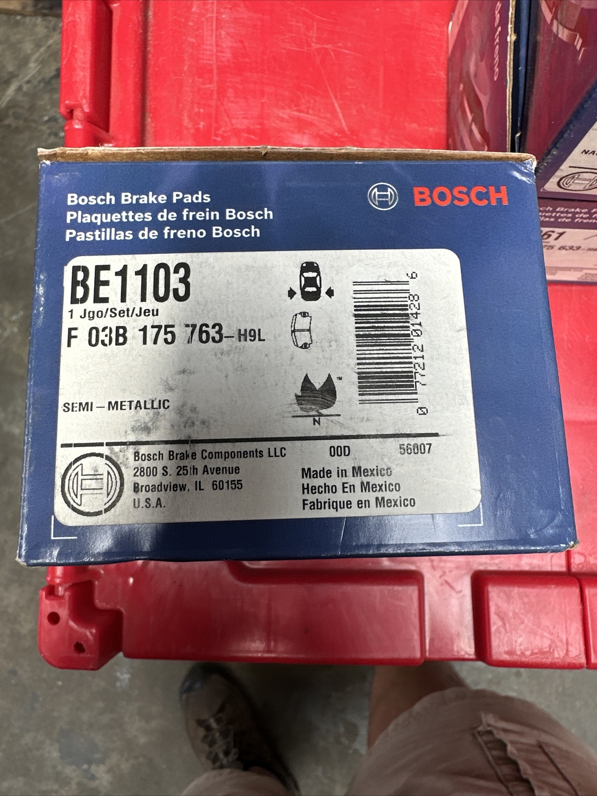 Disc Brake Pad Set-Blue Brake Pads Rear Bosch BE1103