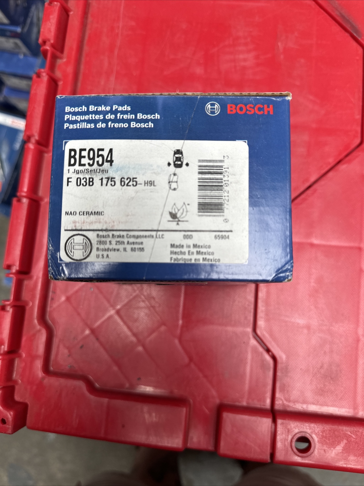 Disc Brake Pad Set-Blue Brake Pads Rear Bosch BE954