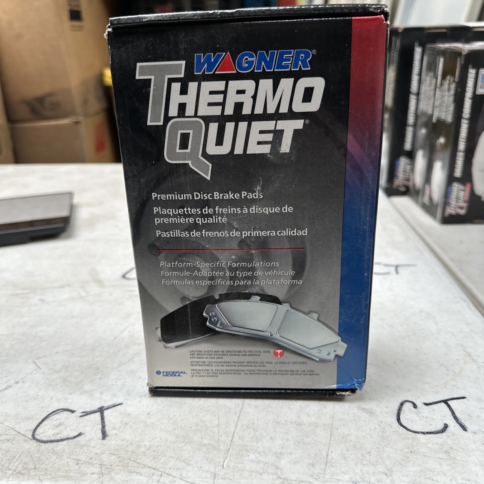 Disc Brake Pad Set-ThermoQuiet Disc Brake Pad Front Wagner QC730C