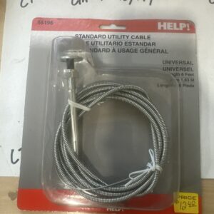 Dorman 55196 Universal Control Cable With 1 In. Chrome Knob - 6 Ft. Length