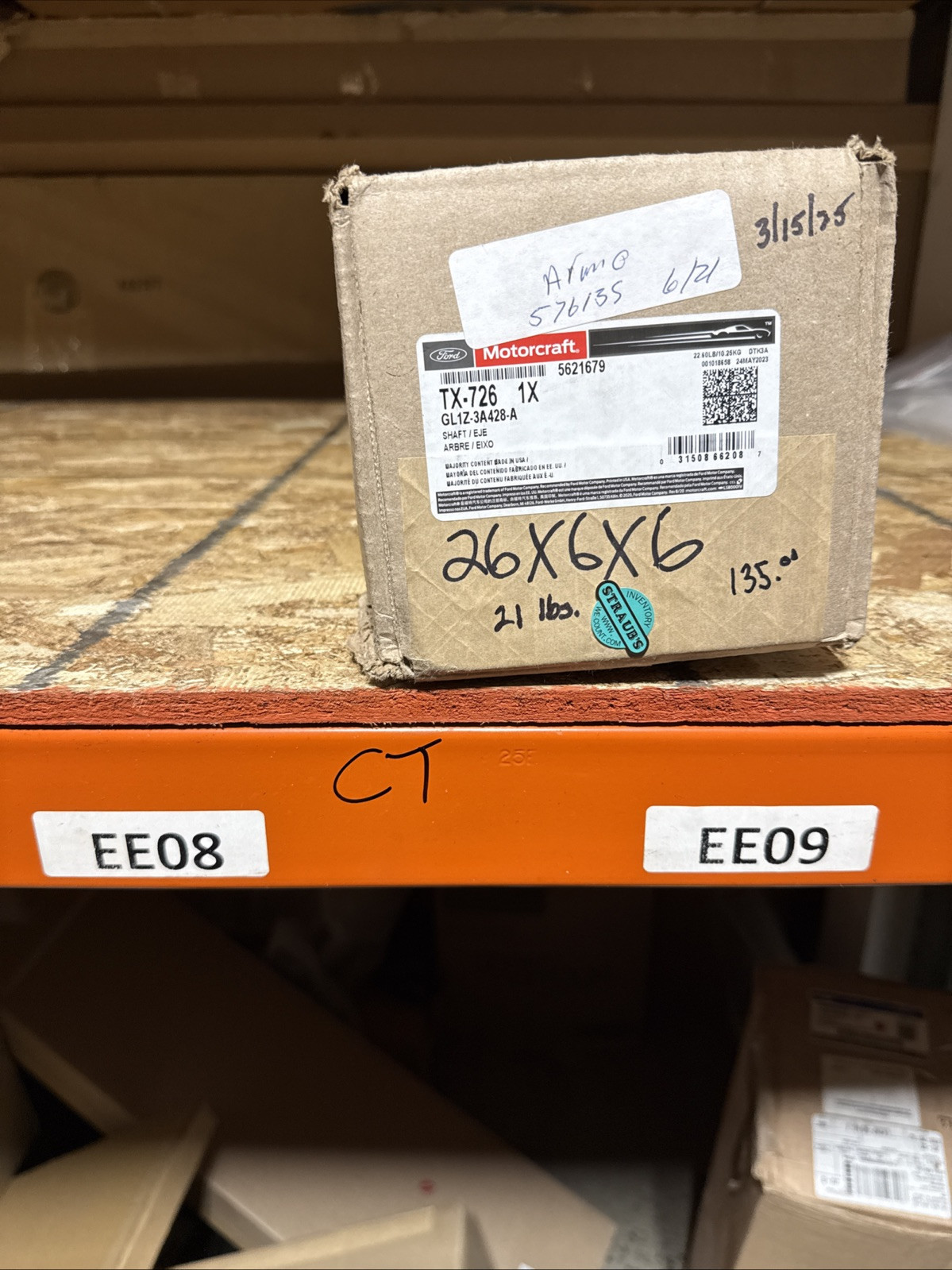 Drive Axle Shaft Assembly Motorcraft TX-726