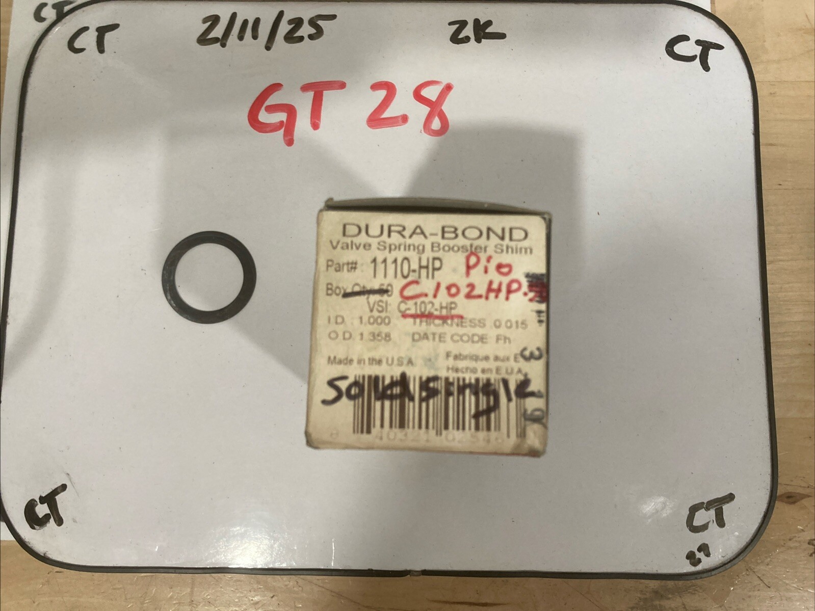 Dura-Bond Valve Spring Booster Shim 1110-HP (single) - Image 3