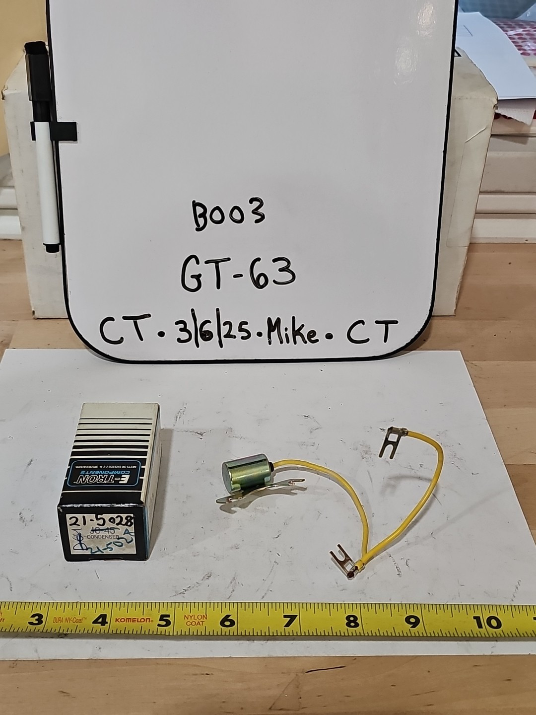 E-Tron JC45 Ignition Condenser EP513 / 21-5028; Fits DATSUN. 1974-1982