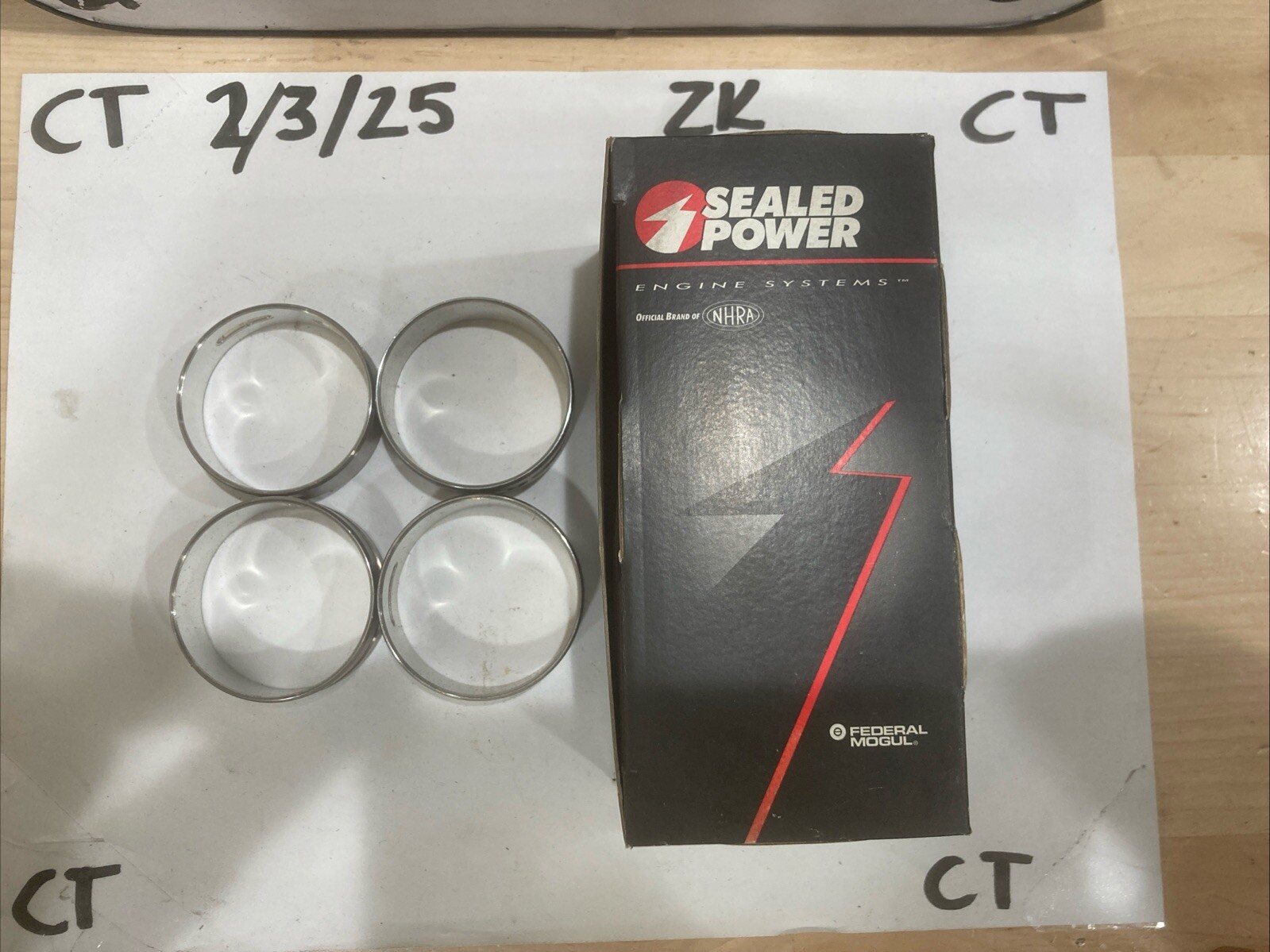 Engine Camshaft Bearing Set Sealed Power/ Federal Mogul 1838M