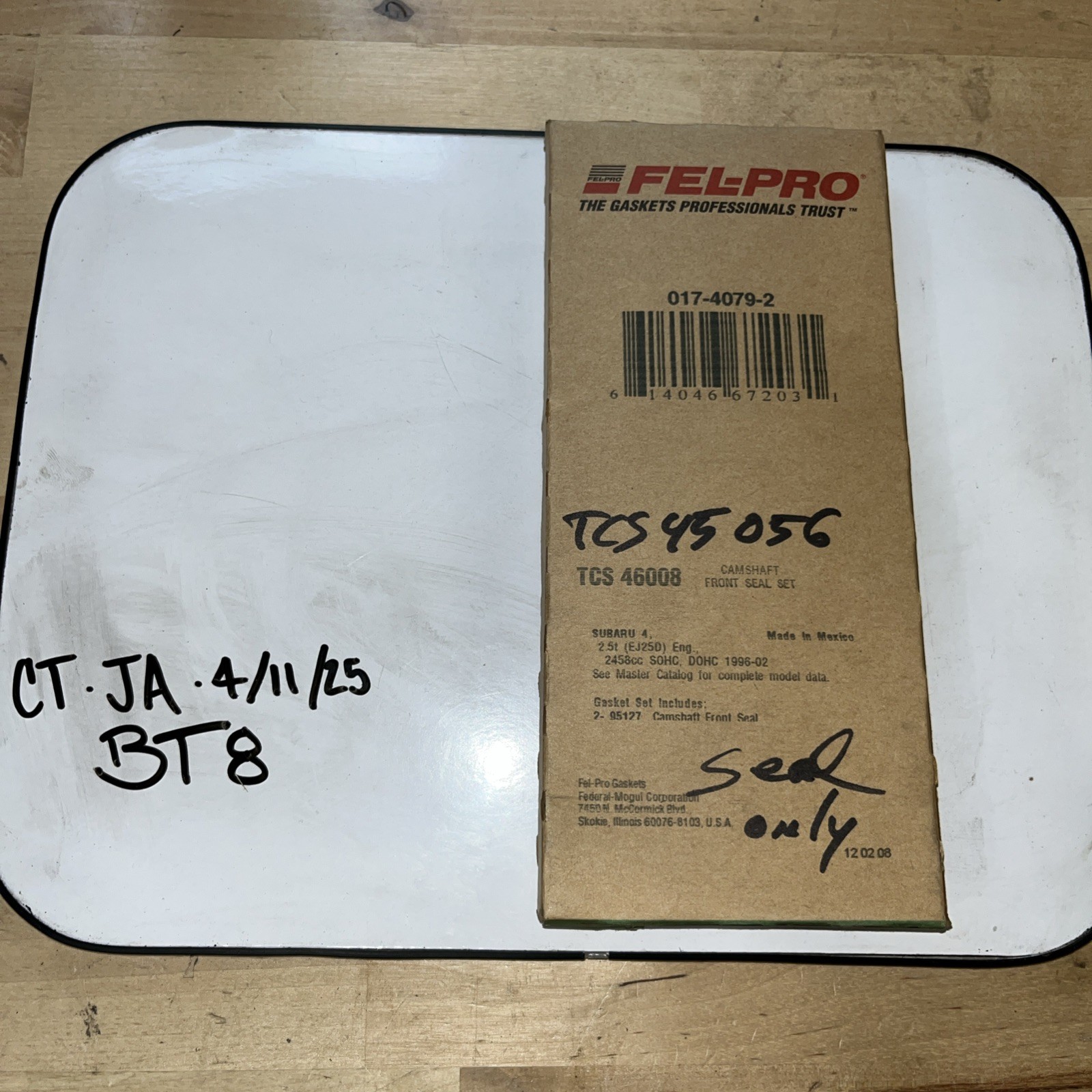 Engine Camshaft Seal Kit Fel-Pro TCS 45056